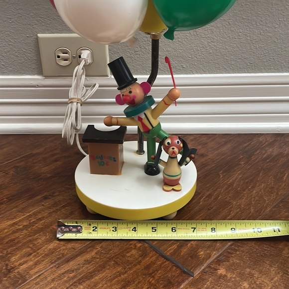 balloon lamp with clown and dog vintage - Picture 12 of 13
